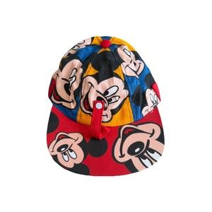 Vintage Mickey Mouse Disney Hat Cap Mickey’s Stuff for Kids Ages Multicolor